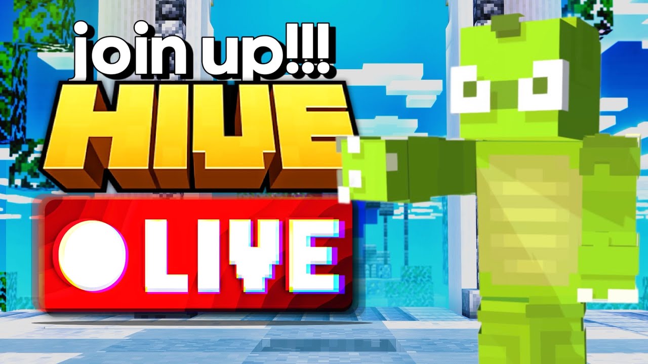 HIVE LIVE 🔴 SMOOTH STREAM TONIGHT PLS YT 🔴🙏🏼🎉🐊 MINECRAFT LIVE ON YOUTUBE 🐊 PARTIES, CS AND MORE! 💥