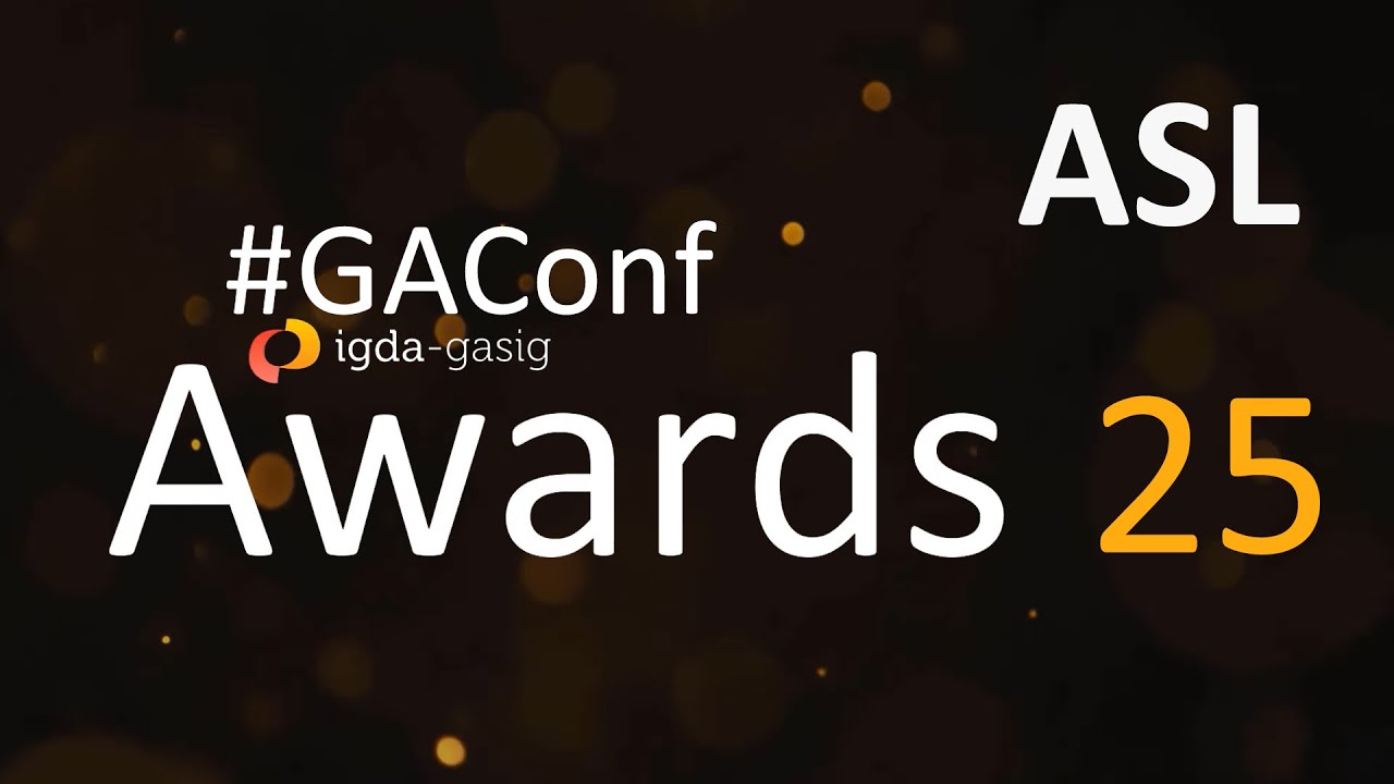 GAConf Awards 2025 - ASL
