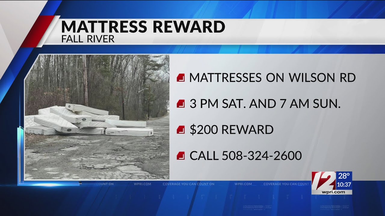 $200 reward offered in Fall River mattress dumping incident