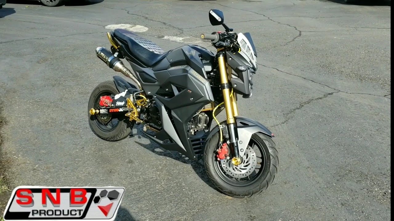 Установка полного среднего обтекателя Honda Grom SNB