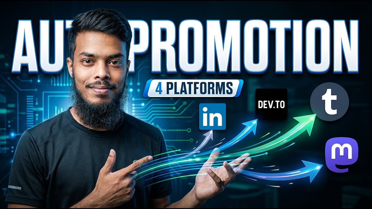 I Built an Auto-Promotion System for My Website (LinkedIn, Dev.to, Tumblr, Mastodon)