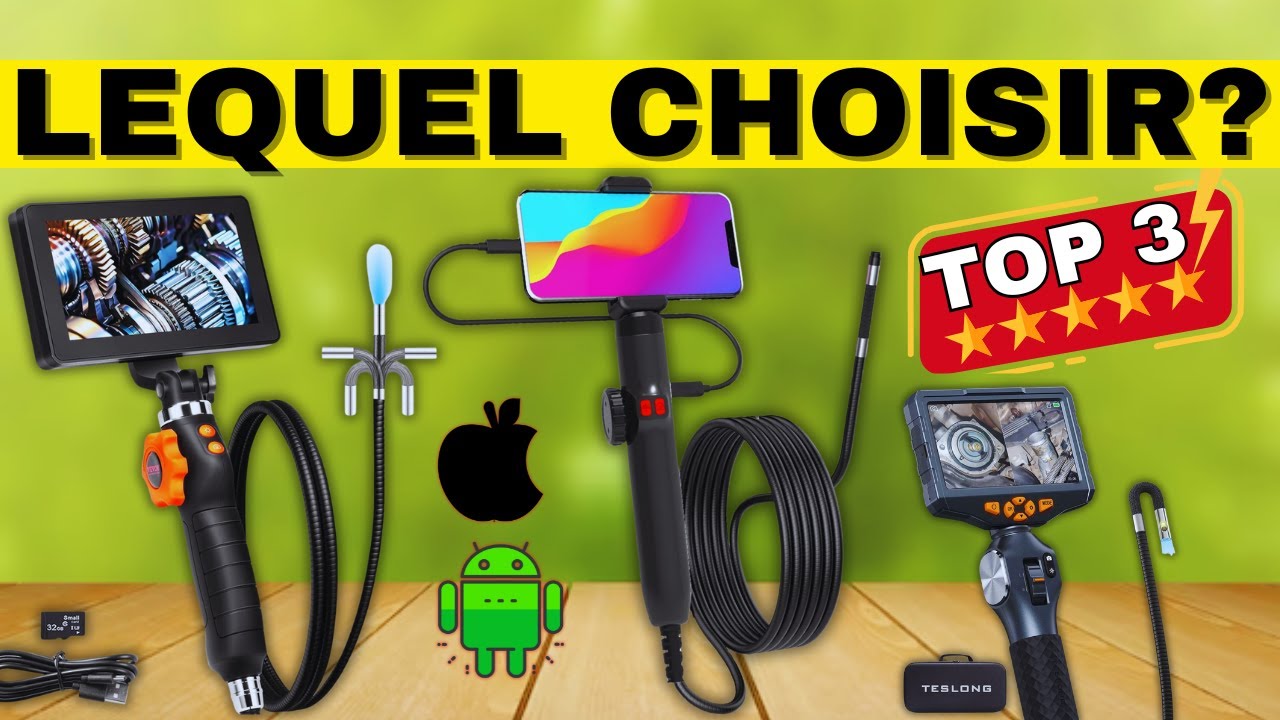 Les 3 Meilleurs Endoscopes Boroscopes Pour L’inspection Automobile, Tuyaux Compatibles Smartphones