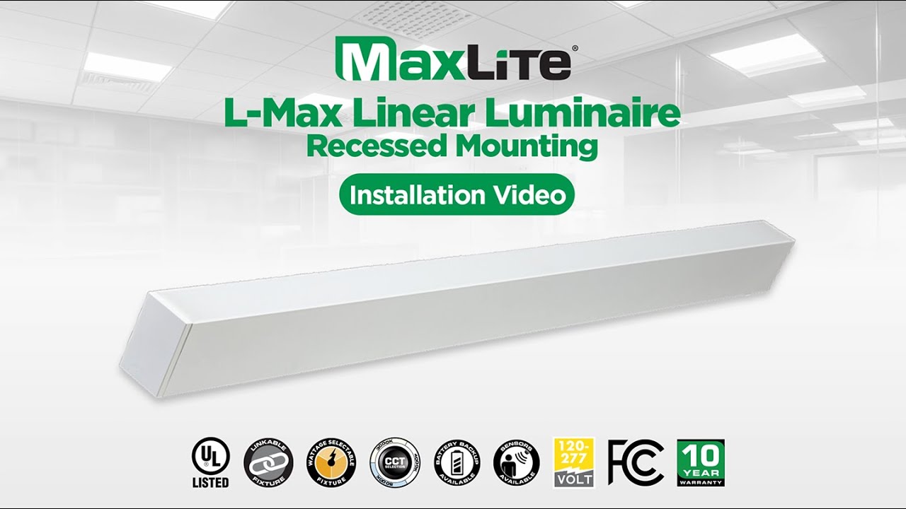 L-Max Linear Luminaire - Recessed Mount