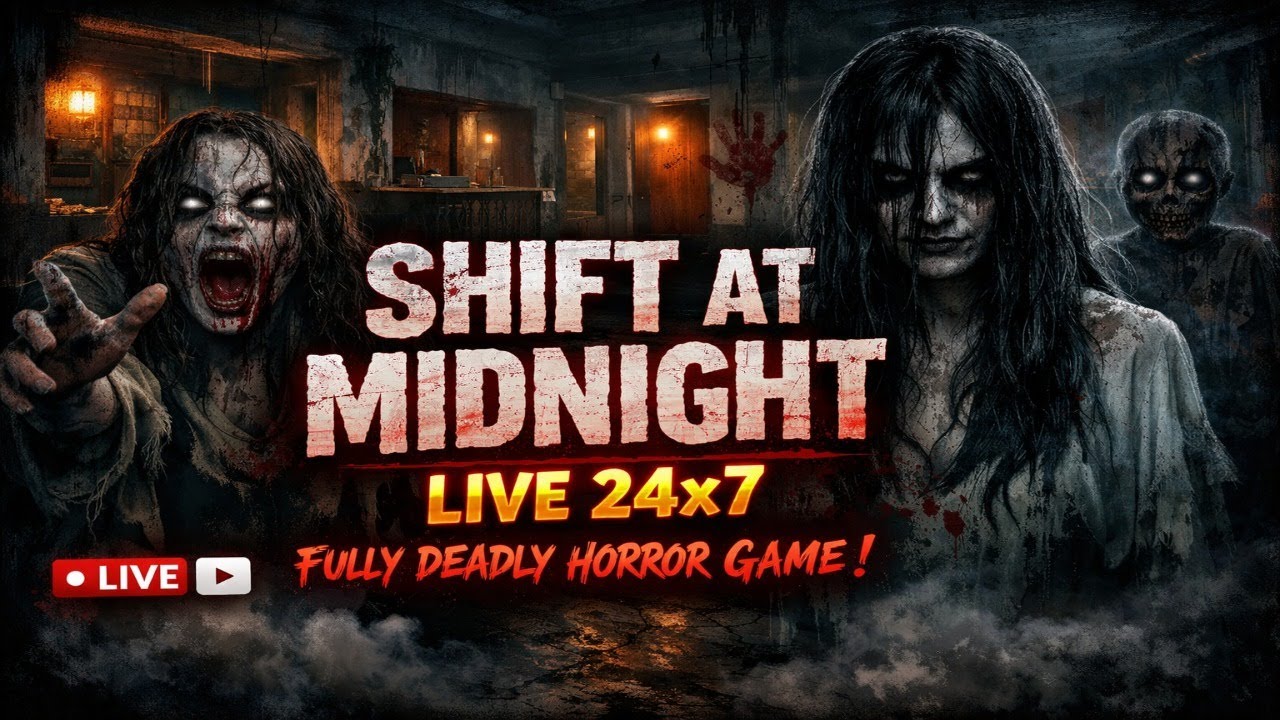 SHIFT AT MIDNIGHT 😱 | Live 24x7 Fully Deadly Horror Game