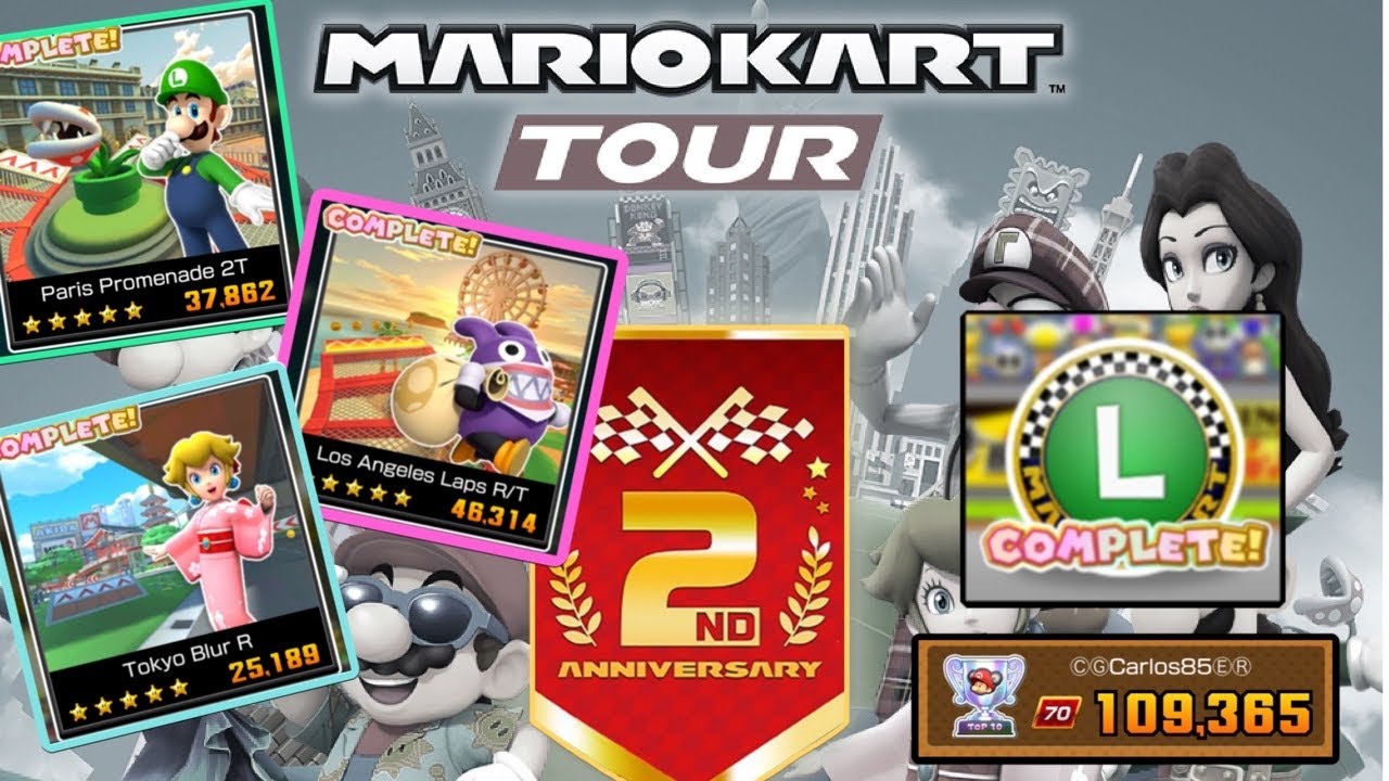 LUCKY 7 CUP! | CUP 9 in 2nd ANNIVERSARY TOUR | Mario Kart Tour