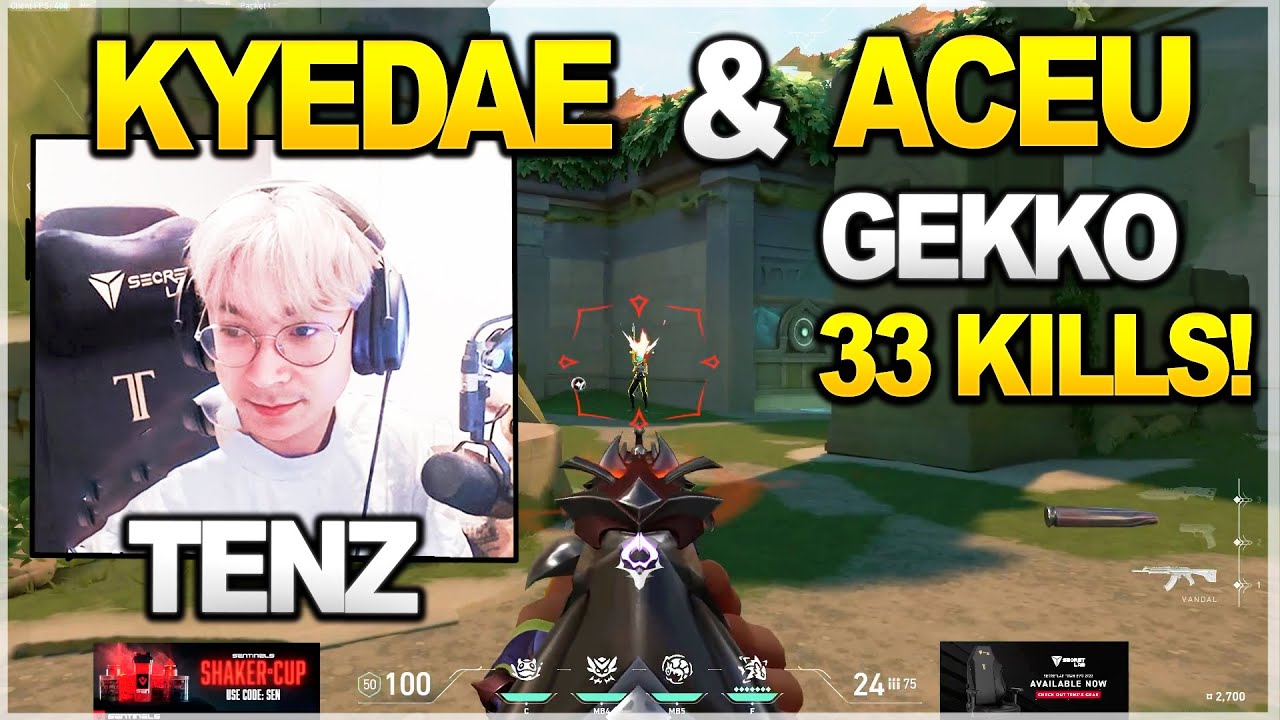 TenZ Shows Perfect Gekko Gameplay In Radiant Ranked with Kyedae & Aceu | Crispy Aim | VALORANT