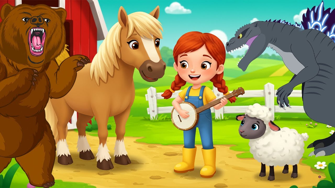 We're going on a bear hunt vs Old MacDonald Had A Farm vs Mommoth, vs Godzilla Hunt +More Kids Songs