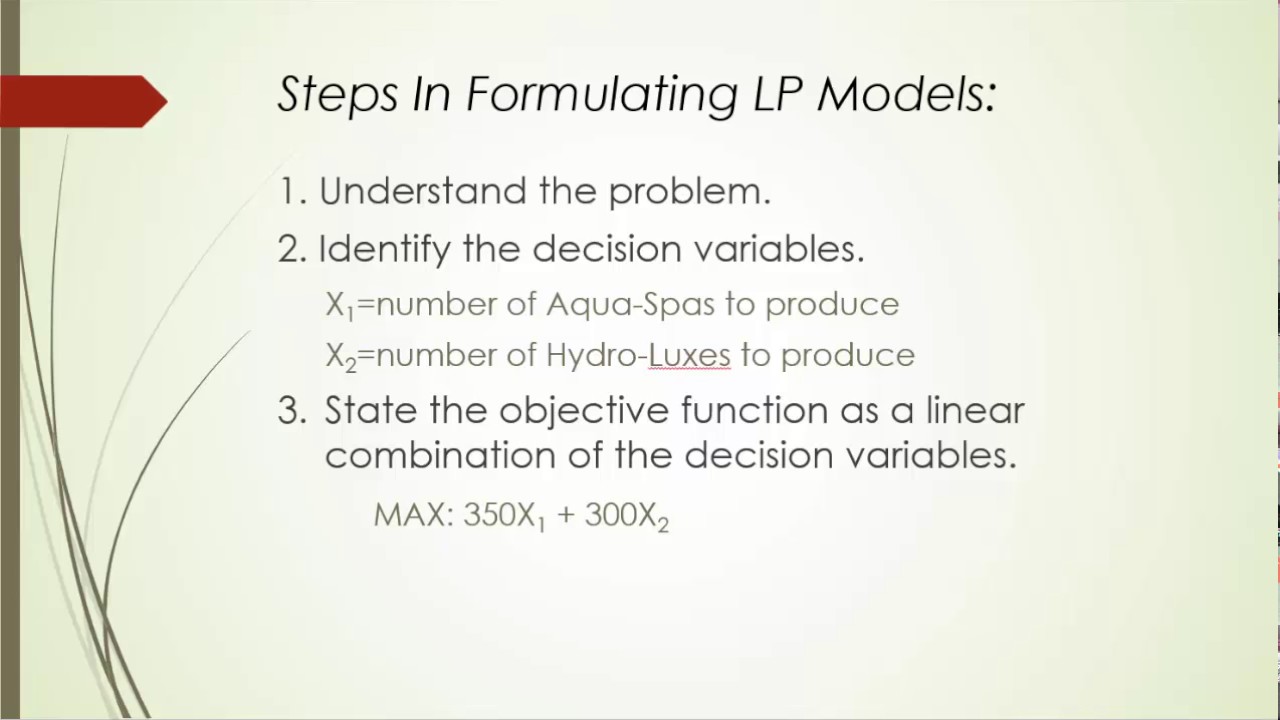 PMS3 2 Formulate Algebraic LP Model %28Product Mix Example%29