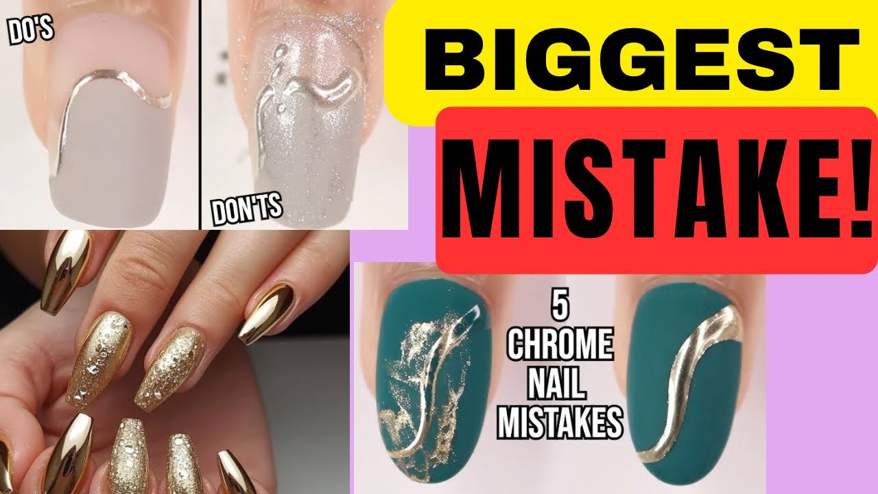 “❌Chrome Nail Art Patchy Ho Raha Hai? 5 Biggest Beginner Mistakes!”❌
