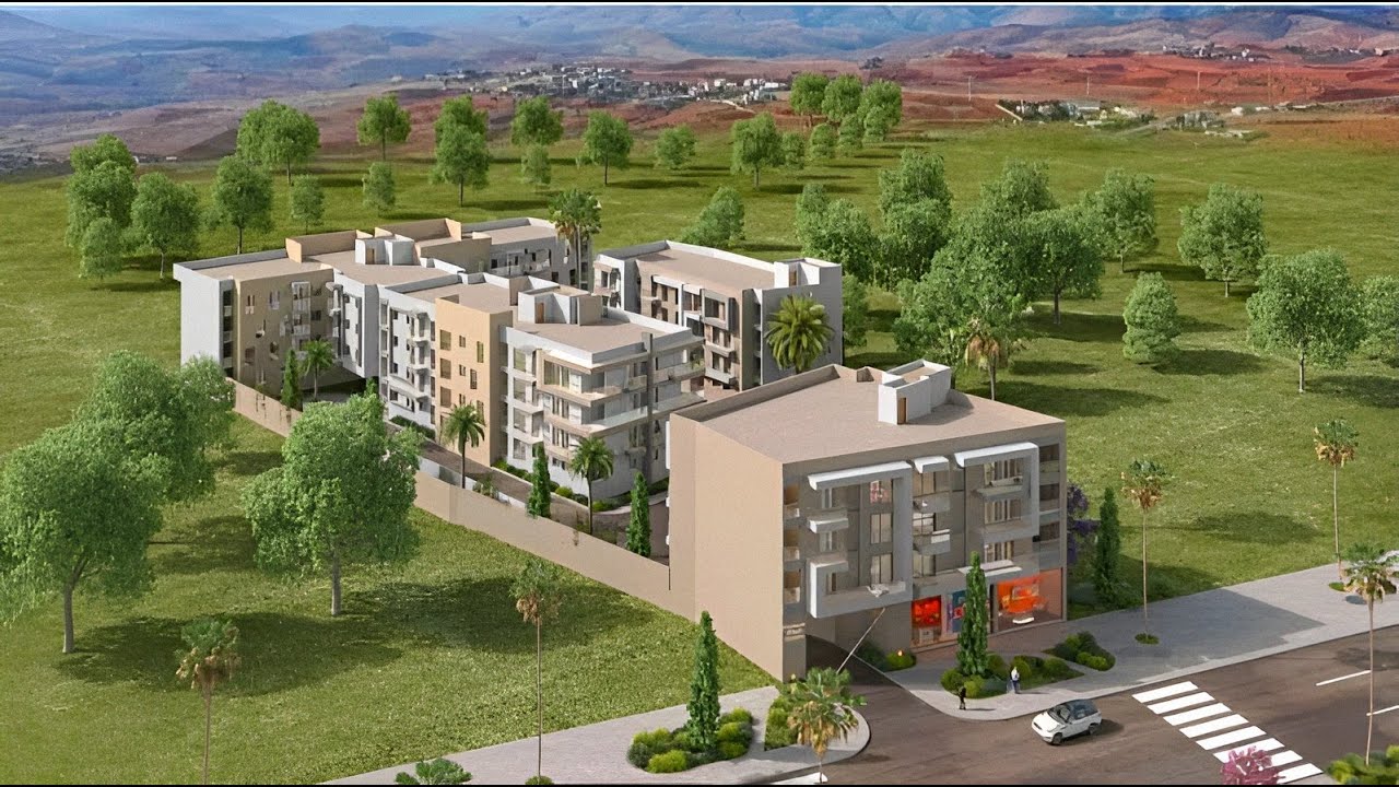 RESIDENCE FERME AVEC PISCINE AL HOCEIMA #immobilien #hoceima #appartement