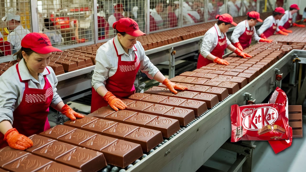 How KitKat Are Made in a Factory | Incredible KitKat Factory Process