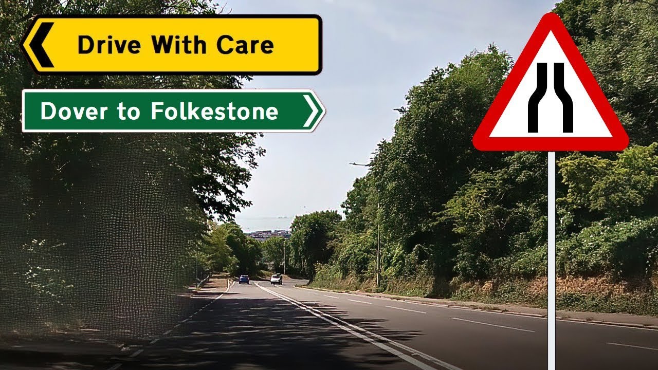 Driving From Dover to Folkestone
