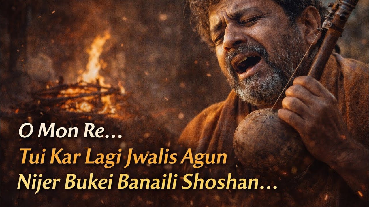 ও মন রে… তুই কার লাগি জ্বলাইস আগুন