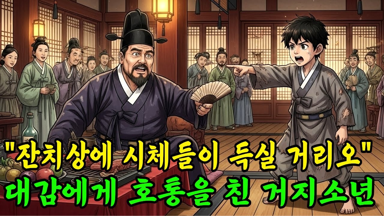 천석꾼 최 대감의 환갑 잔칫날, 거지소년이 호통을 치는데.. 과연 거지소년은 어떤 이유로 호통을 친 것일까요? | 야담 옛날이야기 오디오북 수면동화 전설 민담 사연