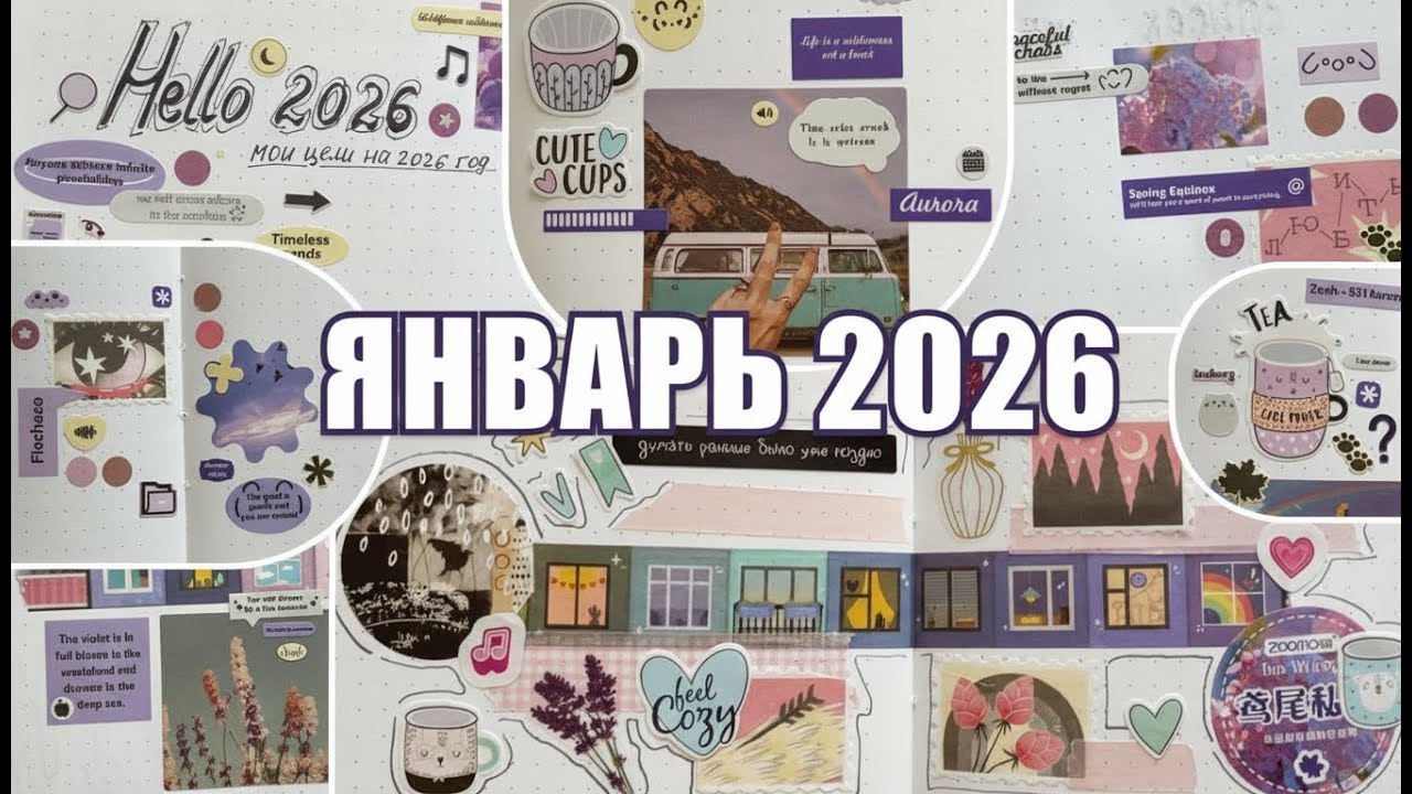 Новый год — новые цели | Заполняем ежедневник на ЯНВАРЬ 2026