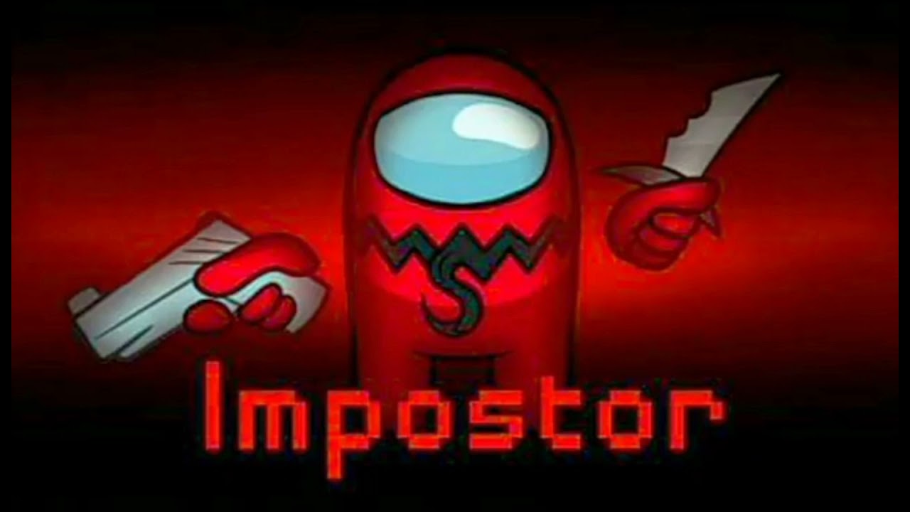 Red impostor Among us sing Bad Apple