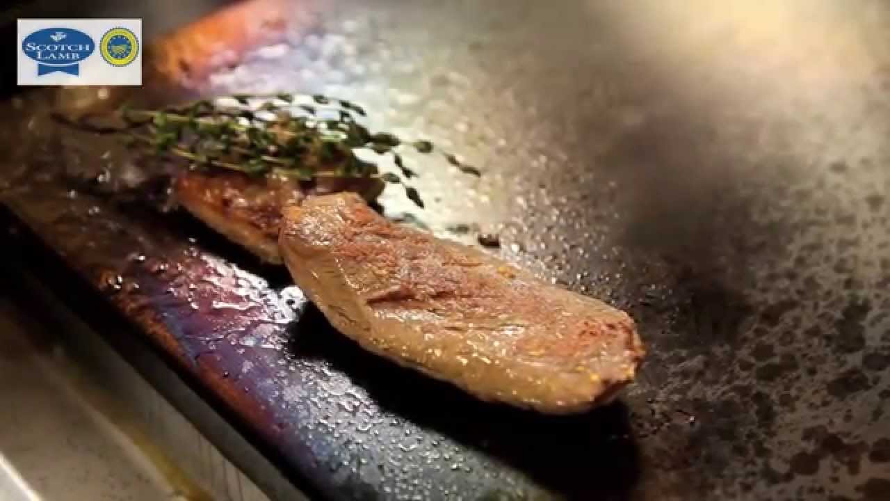 Two-Michelin star chef Andrew Fairlie prepares and cooks shoulder & flank of Scotch lamb recipe