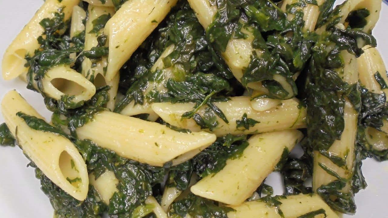 Pasta con spinaci ricetta facile deleziose 😁😁😁