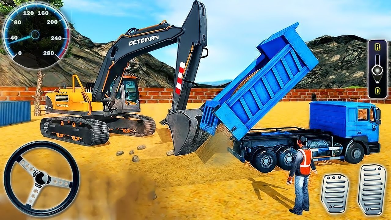 Real JCB Construction Game Simulator 3D - Drive Track Cargo and JCB - Android Gameplay 