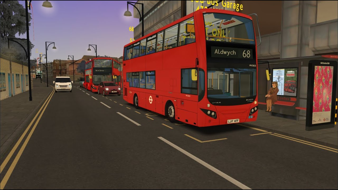 Omsi 2 London Route 68 Norwood Bus Garage to Aldwych