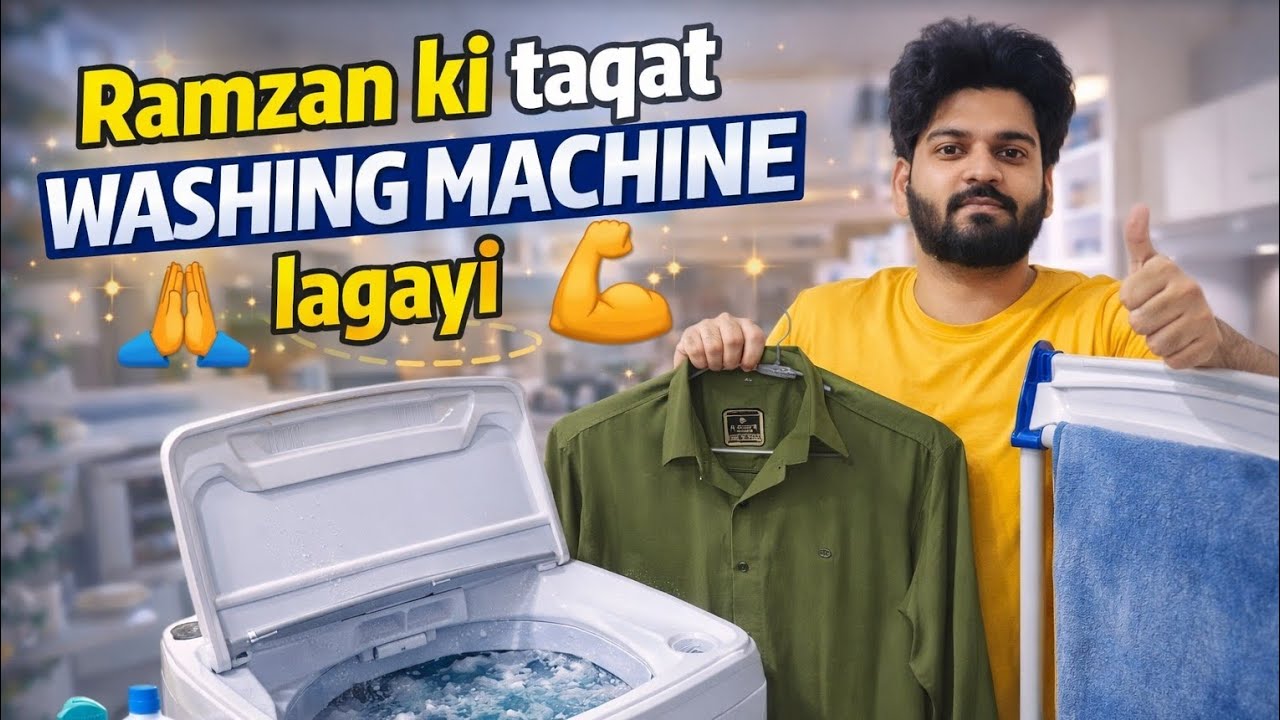 28 vlog || Ramzan ki taqat 😁 || Washing Machine lagayi ||  @Wafakiduniya1921  @wahidvlog28