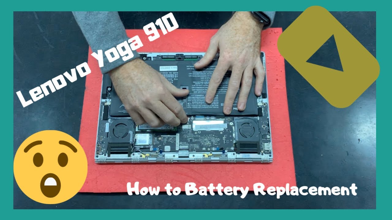 How to Battery Replacement Lenovo Yoga 910 13IKB  disassembly