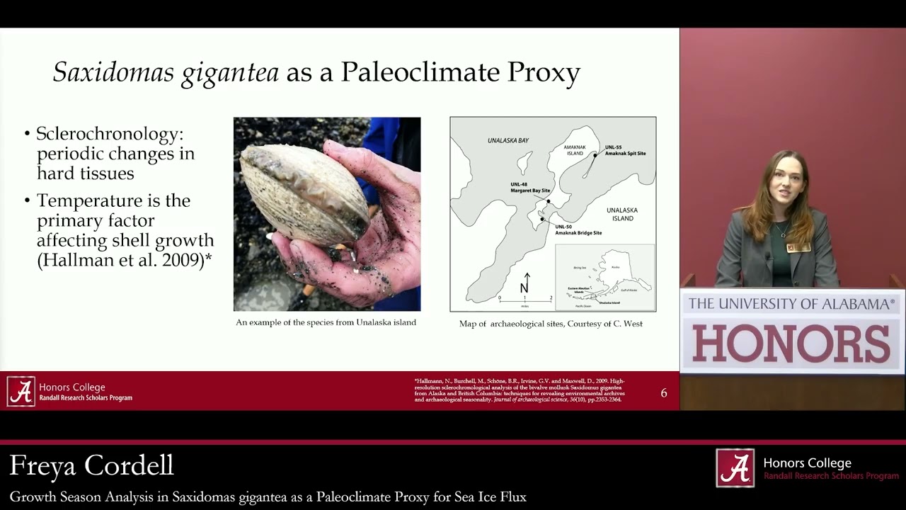 Growth Season Analysis in Saxidomas gigantea as a Paleoclimate P... | Freya Cordell | RRS Live 2024