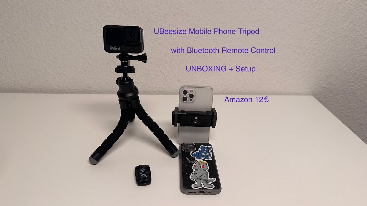 UBeesize GoPro / Smartphone cheap Tripod Amazon 12&euro; | Kamera Stativ billig UNBOXING