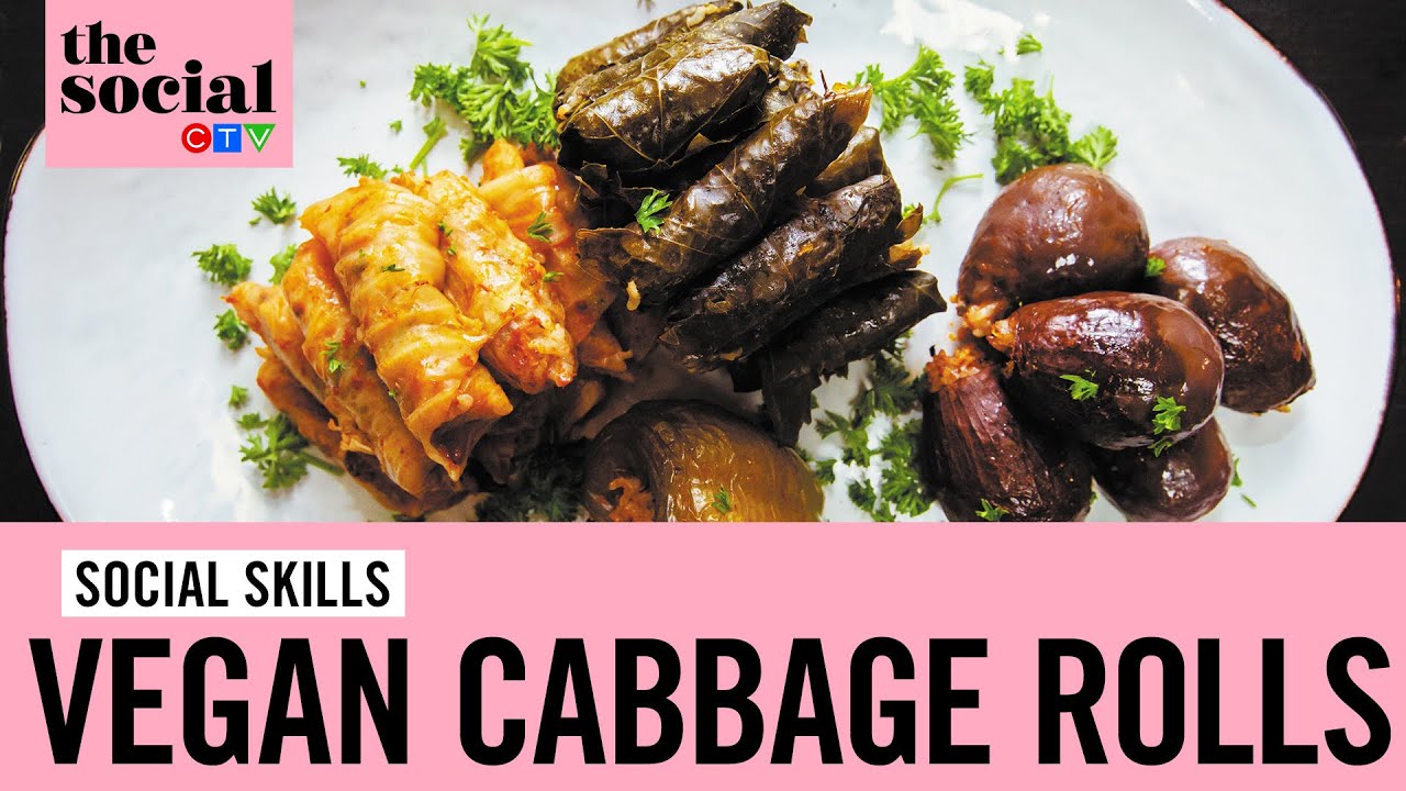 Mena Massoud's stuffed vegan cabbage rolls are perfect for Meatless Mondays | The Social