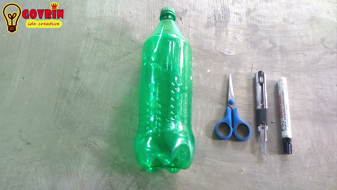 Cara membuat pohon hias dari botol plastik | dekorasi ruangan cantik