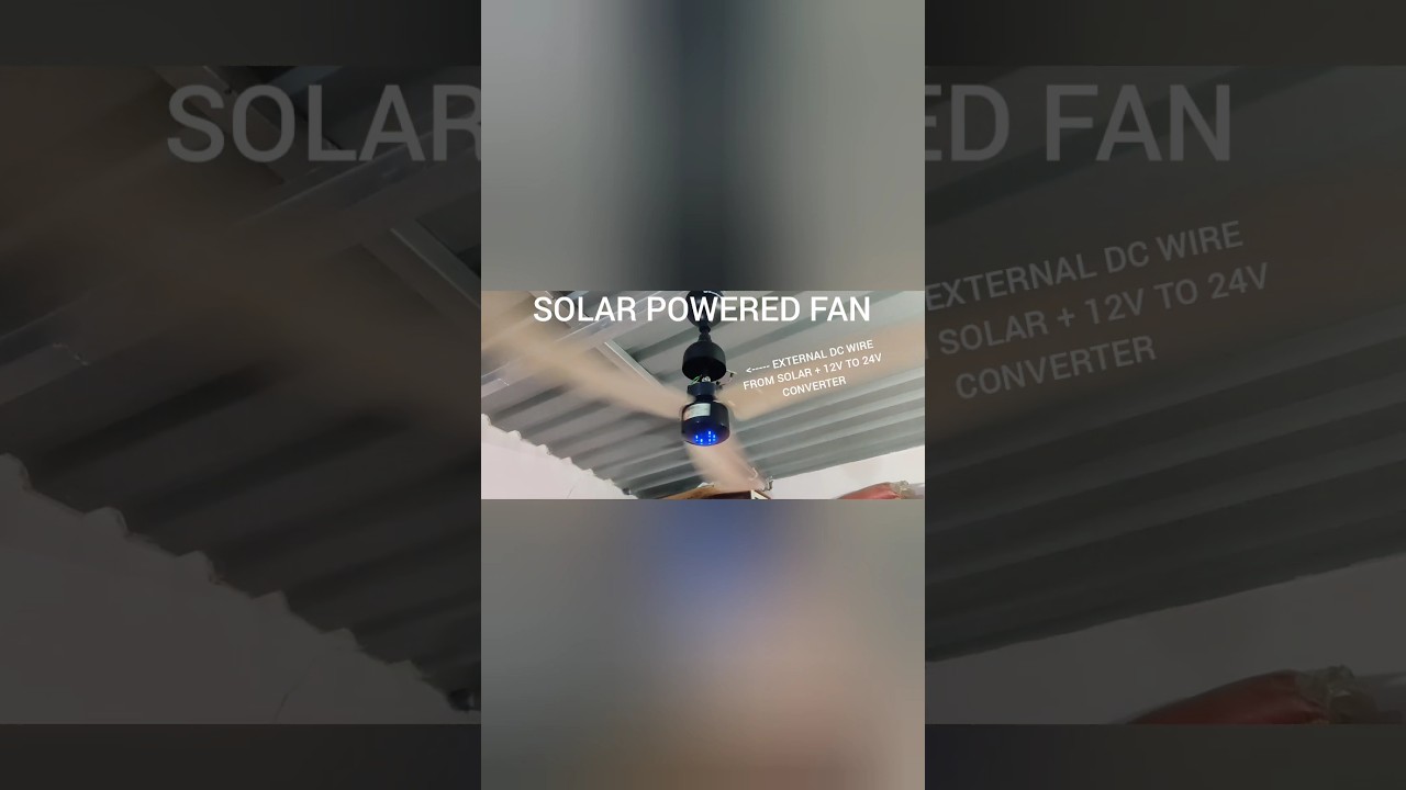 Best solar powered ceiling BLDC fan | English #automberg #renesa #renew #shorts #trending #a2zuseful