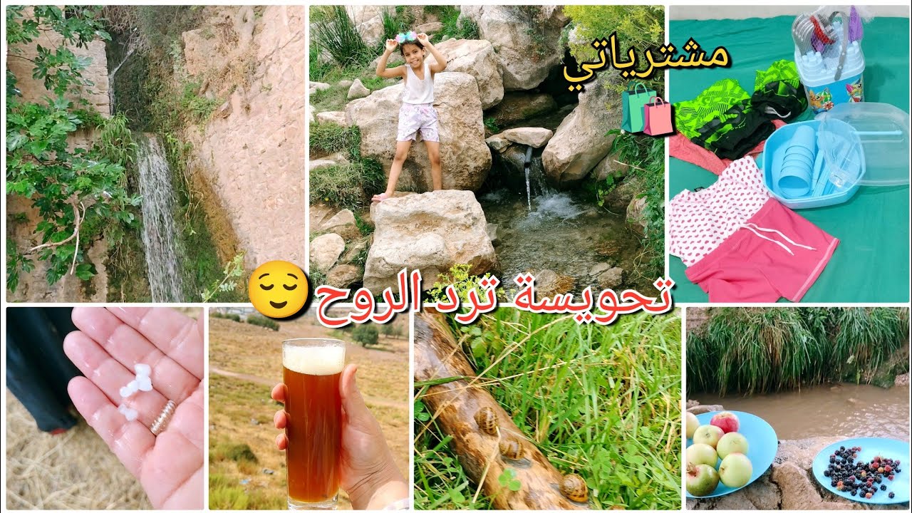 برد🥶وتبروري في عز أوت😍مغامرة في أعماق الأدغال مع أطفالي🌿شلال🏞ثمار🍒حيونات🐒حشرات🐌شاركتكم تحضيرات لسفر🧳