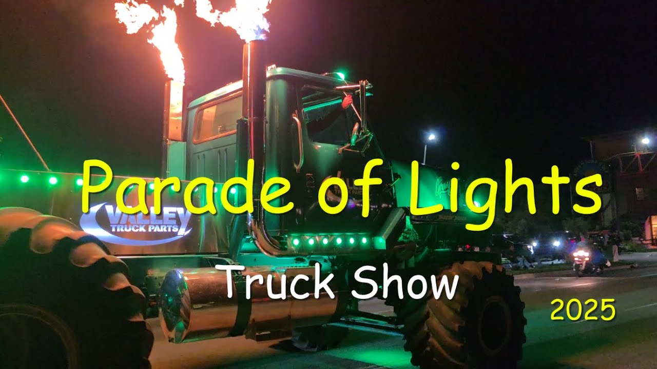 Parade of lights St. Ignace, Michigan 2025