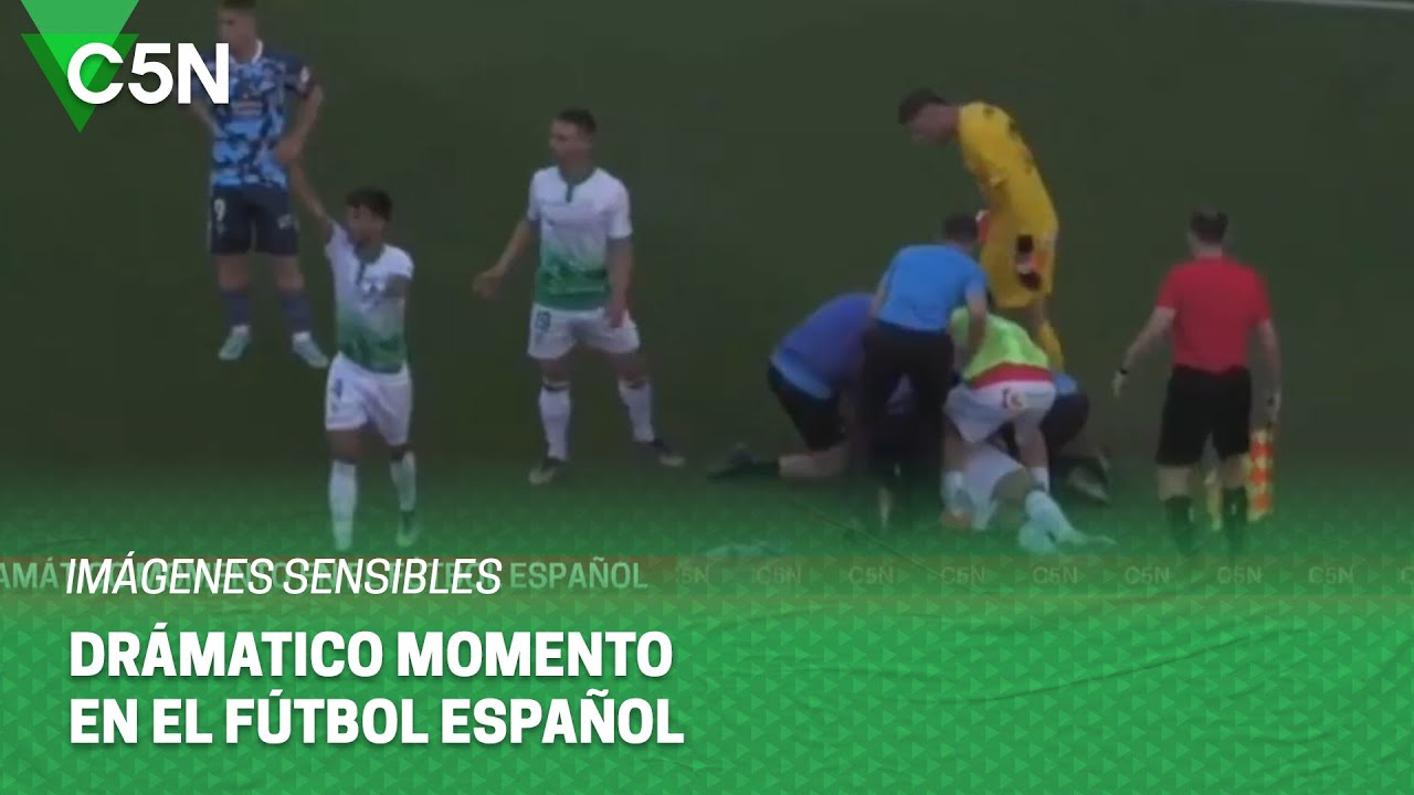ESPAÑA: un JUGADOR SUFRIÓ un PARO CARDÍACO y se DESPLOMÓ