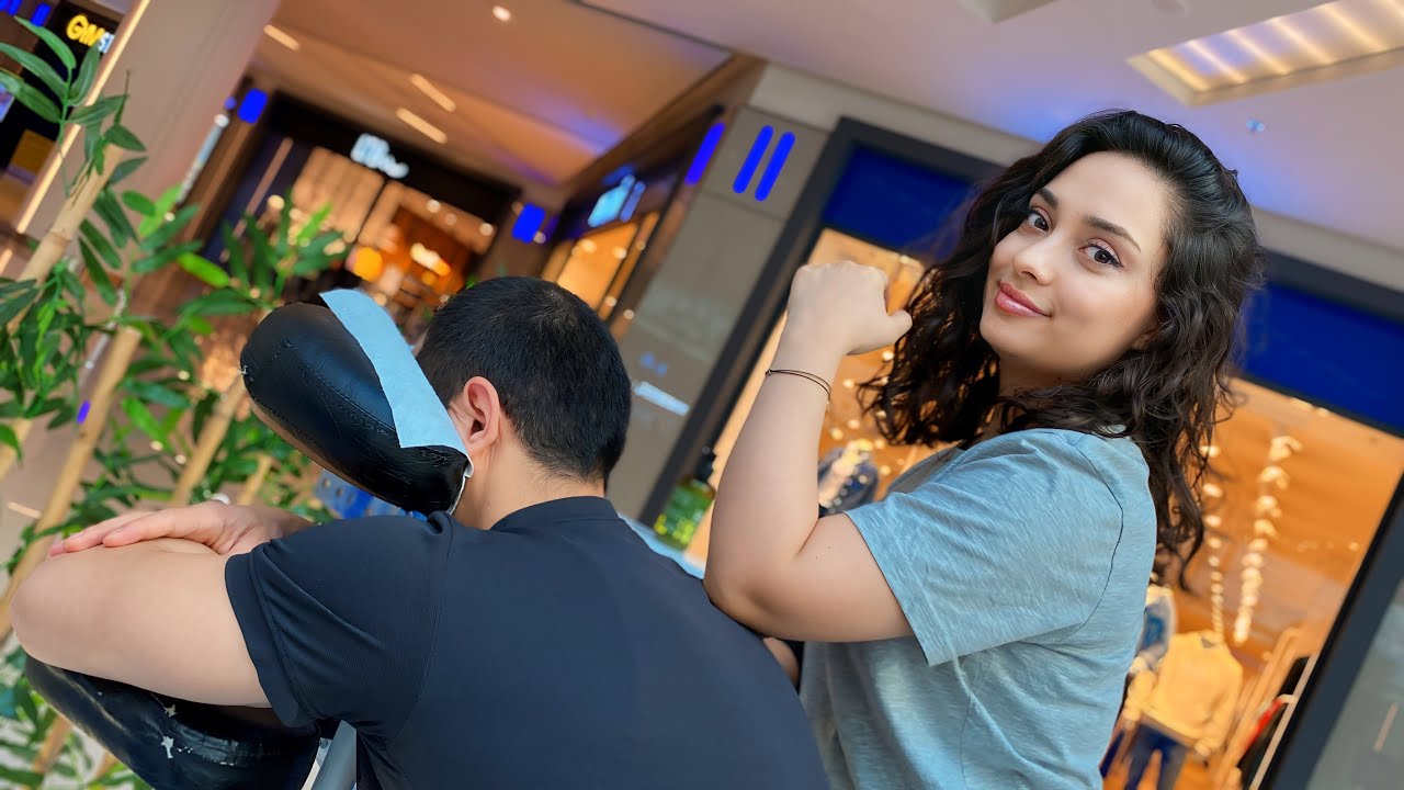 Asmr Massage Sedef - Face,neck,shoulder (Mall Chair Massage)