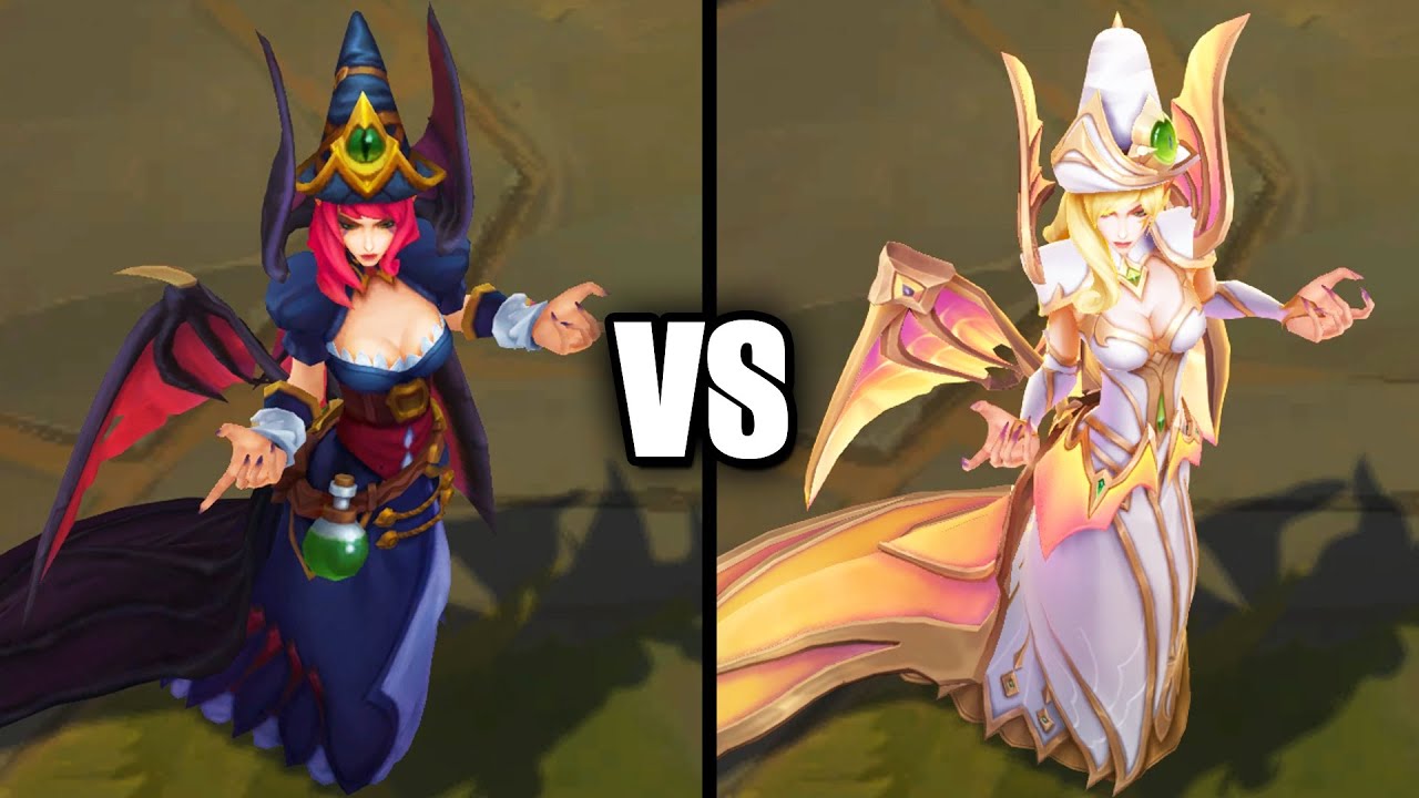 Prestige Bewitching Morgana vs Bewitching Morgana Skins Comparison (League of Legends)