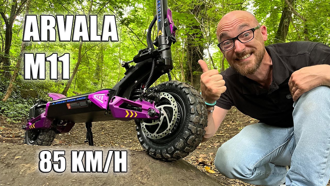 85 KM/H avec une trottinette électrique  ARVALA M11 !  magique !!!  @right-j3b