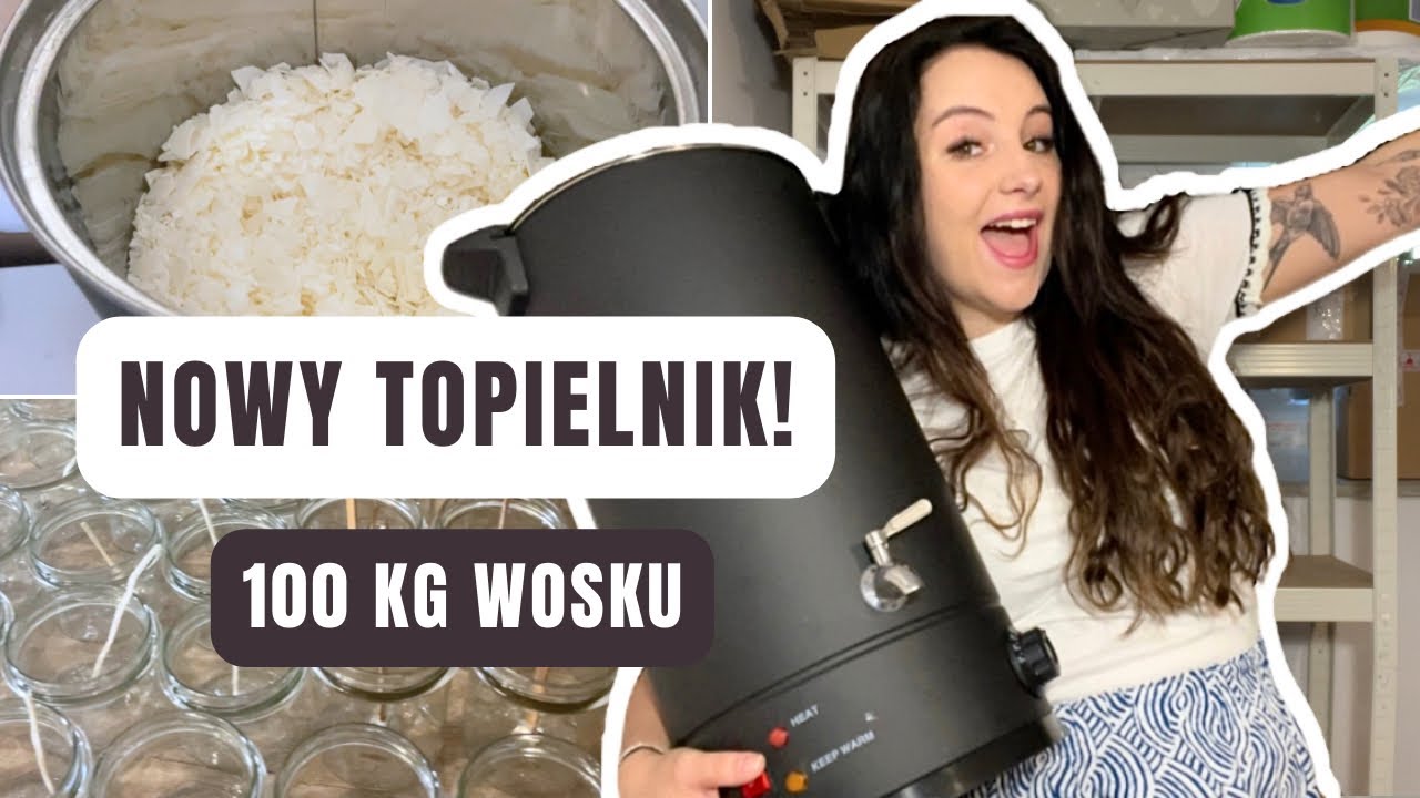 Dwa dni w pracowni - przygotowanie do produkcji świec sojowych, test nowego topielnika