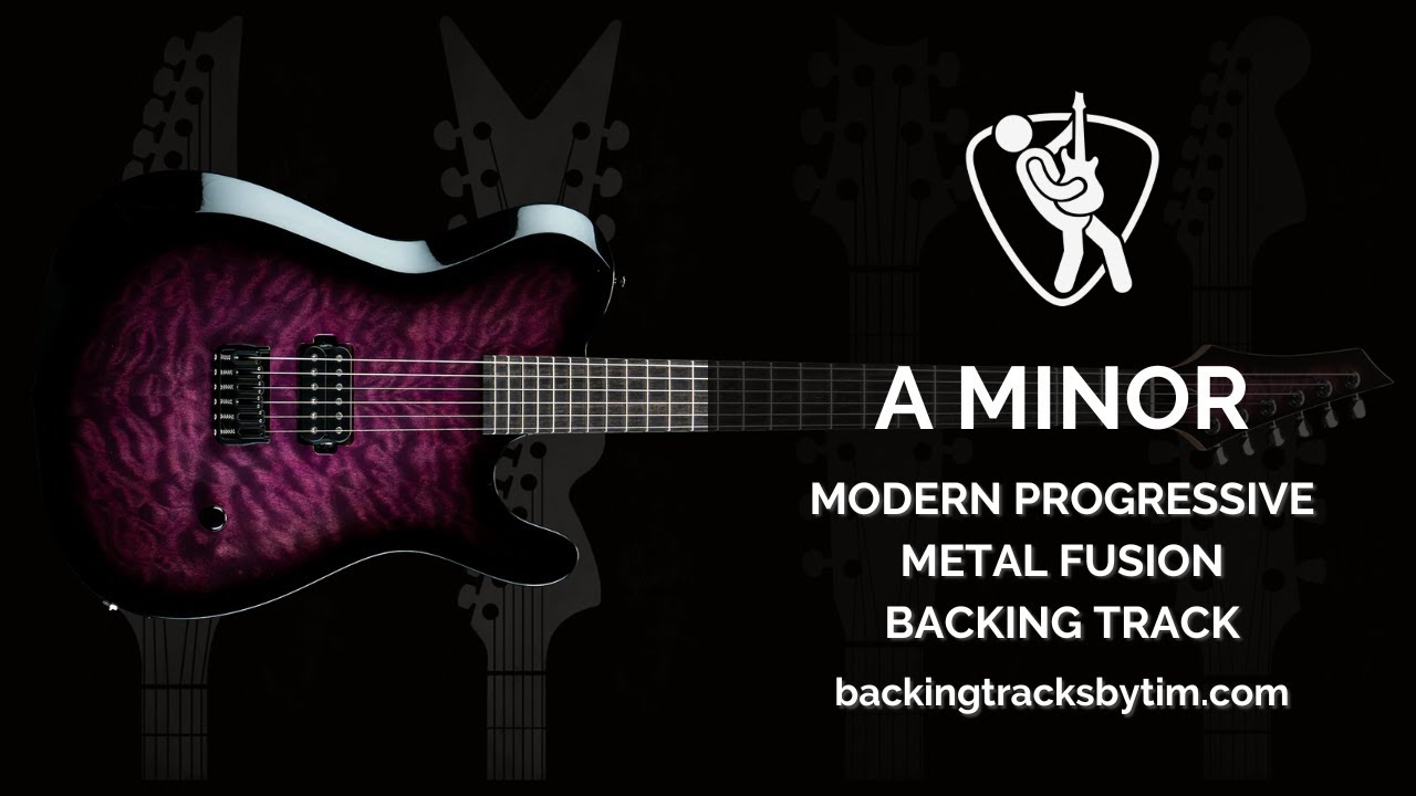 Modern Progressive Metal Fusion Backing Track in A Minor | 140 BPM