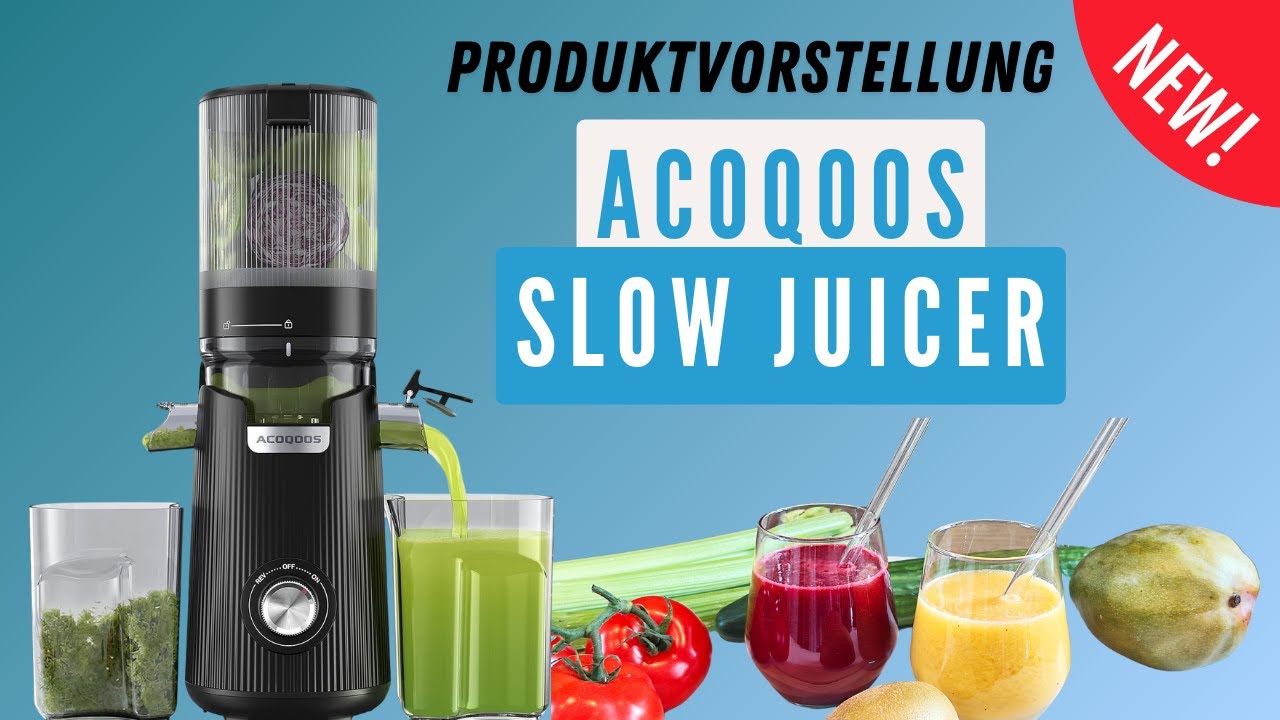 Acoqoos Slow Juicer TM 680SJ ++Produktvorstellung++ Technische Daten und der Praxistest.