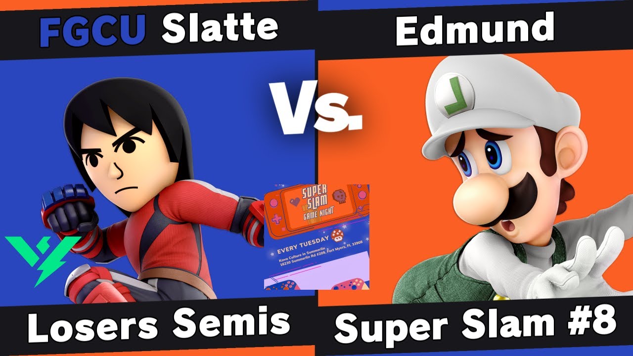 Super Slam 8 - Slatte (Mii Brawler, Cloud) vs Edmund (Luigi) - Losers Semis