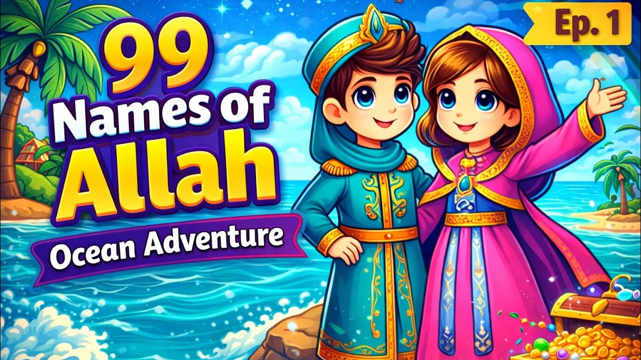 99 Names of Allah | Ocean Adventure 🌊 Learn Allah’s Names 1–10 | Islamic Kids Video