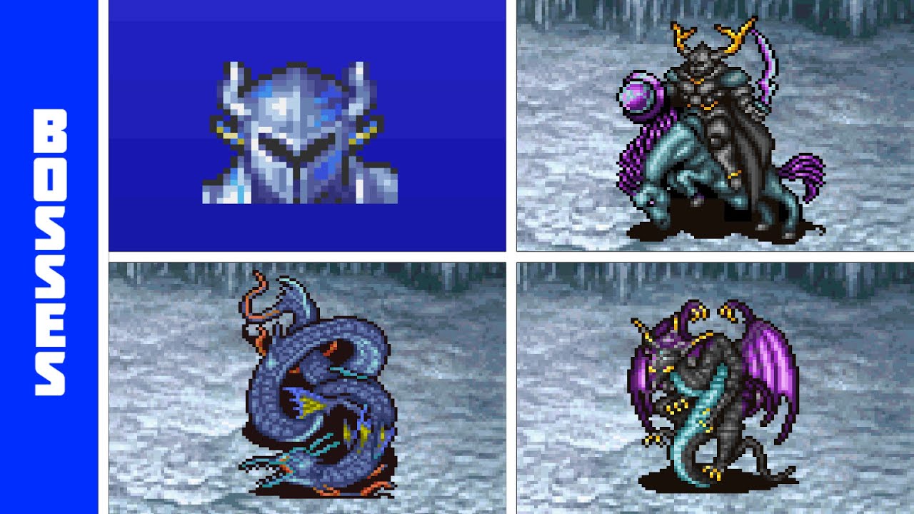 Final Fantasy IV Advance (GBA) - All Bosses