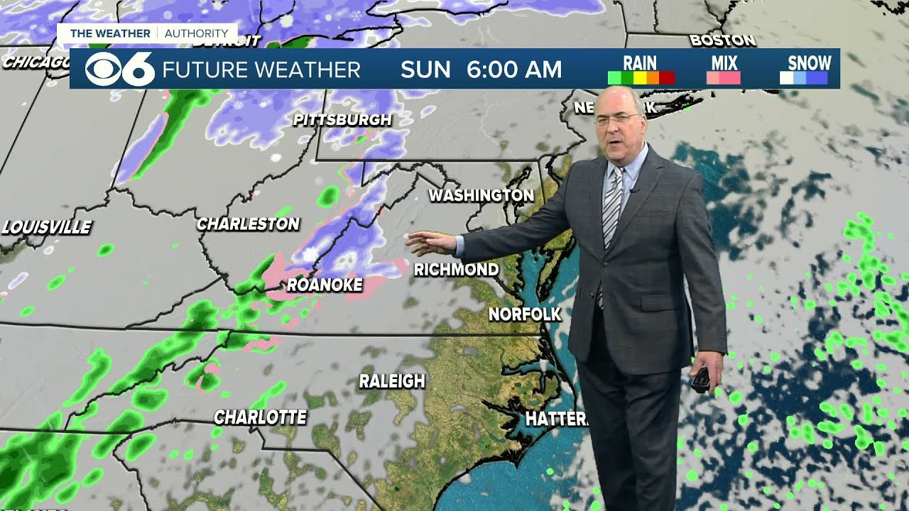 This part of Virginia could see sleet, snow early Sunday