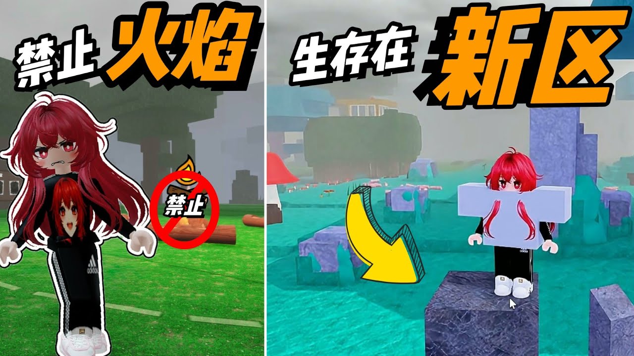 【森林99】挑战禁止生火，晚上只能在新区生存能活到99天吗???😫