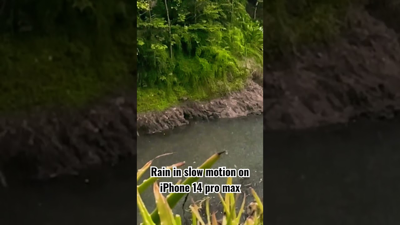 Rain falling - Filmed in slow motion