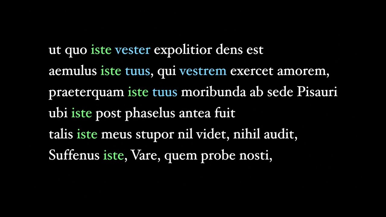 iste, ista, istud