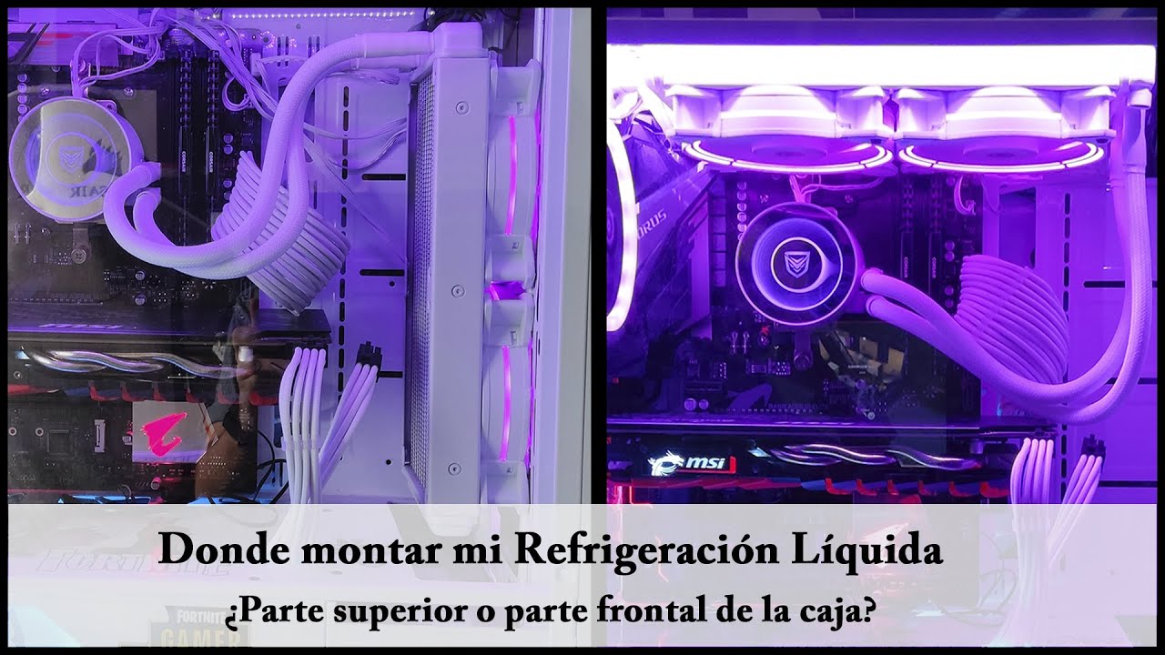 Donde monto mi refrigeración liquida?? En el Frontal o en la parte superior??🔥🖥💨
