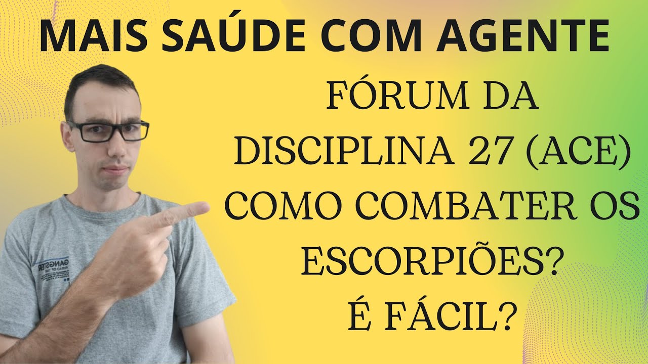 CHEGOU A DISCIPLINA 27 DO ACE QUE VAI TRATAR SOBRE ZOONOSES! COMO RESPONDER O FÓRUM CORRETAMENTE!