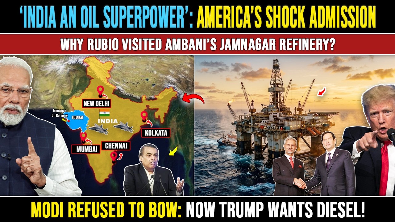 How India Became the World&rsquo;s Secret Oil Giant, Rubio Jamnagar Refinery Visit, India Crude Oil News